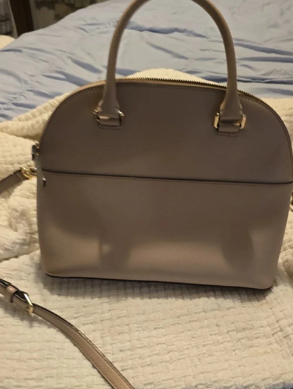 Kate Spade Gray Dome Satchel Handbag